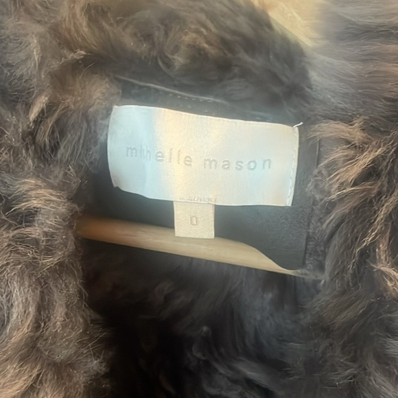 Michelle mason Fur leather jacket - Picture 4 of 4